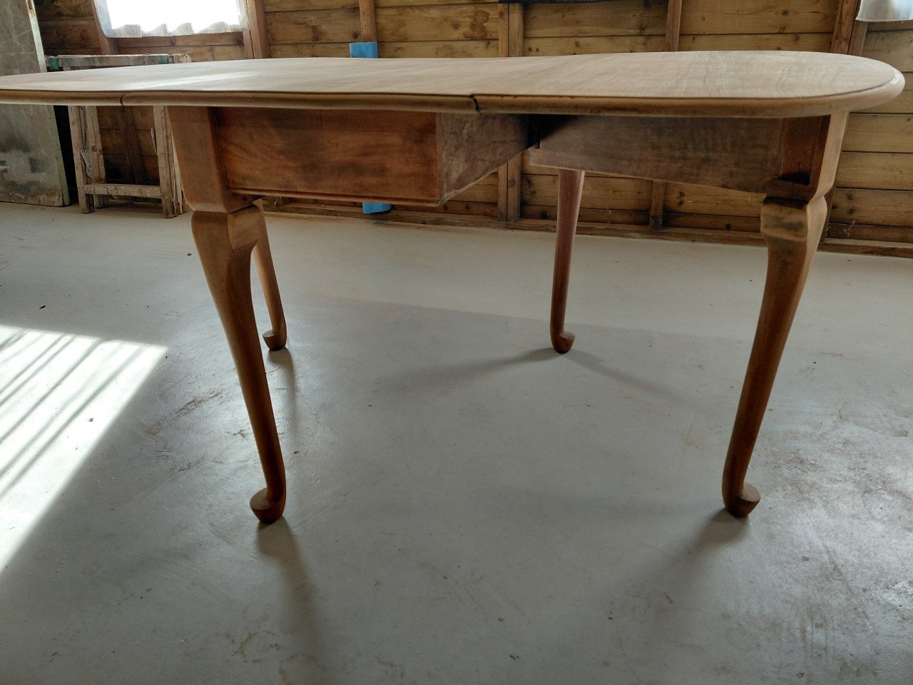 Massief eiken uitklapbare eettafel