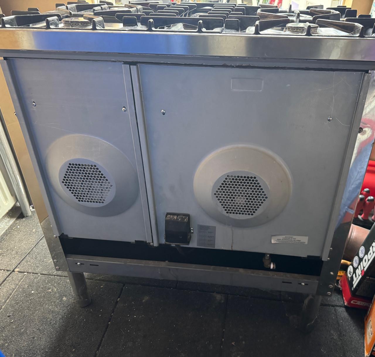 Boretti RVS gasfornuis met dubbele oven