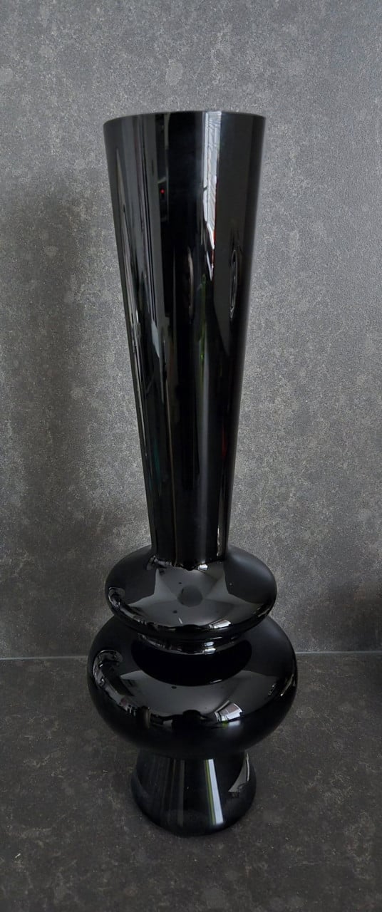 Grote/hoge zwarte design Vaas