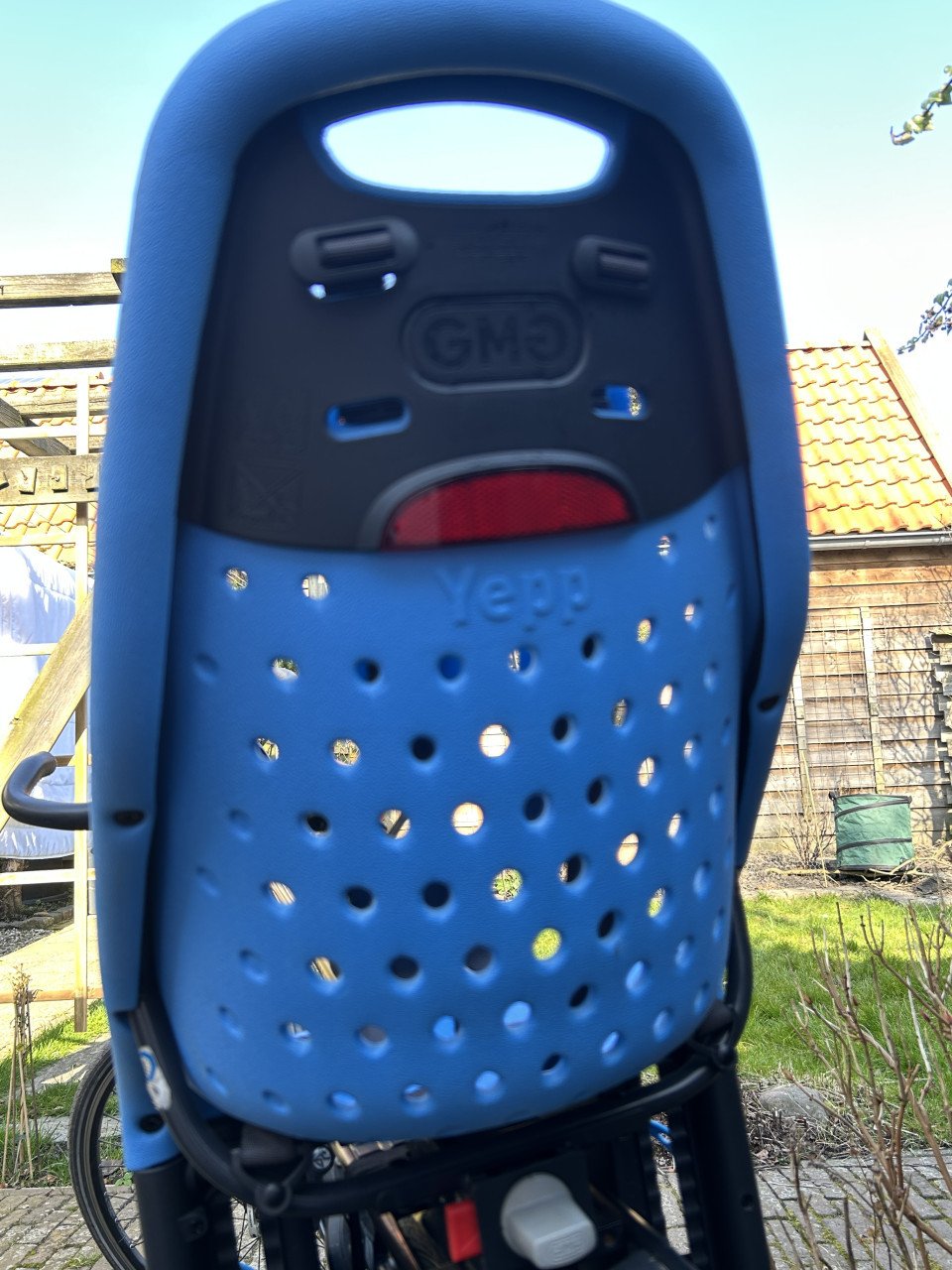 Fietsstoeltje Yepp voor bagagedrager - blauw - ZGAN