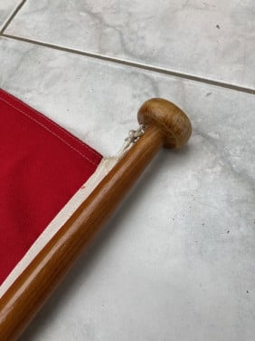 Bootvlag met stok