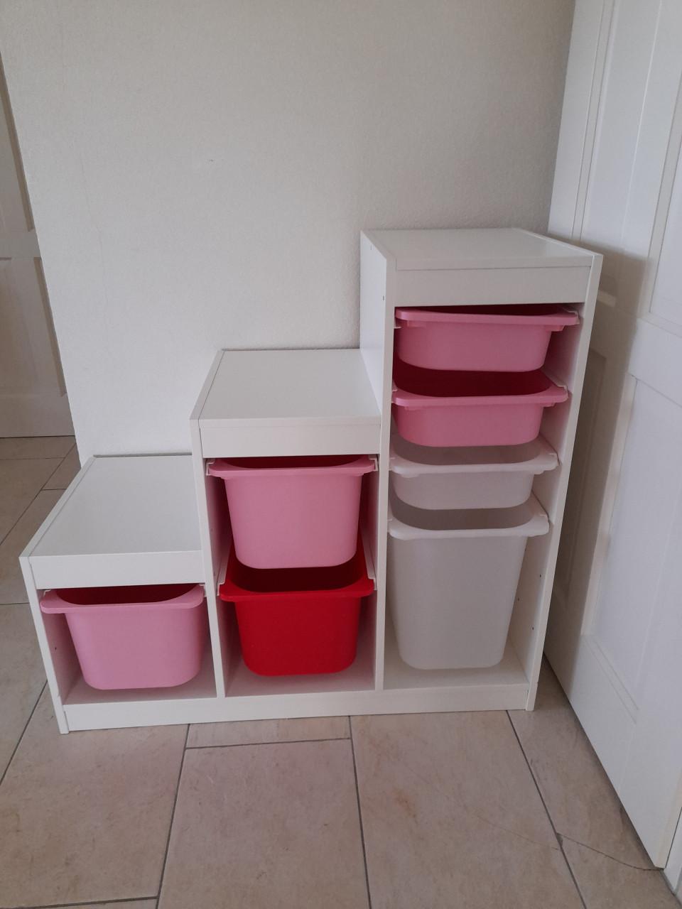 Trofast kast / Opbergcombinatie met bakken, 99x44x94  (i.g.st.)