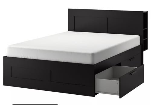 Brimnes bed met 4 lades - Ikea