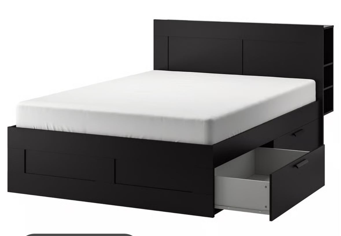 Brimnes bed met 4 lades - Ikea