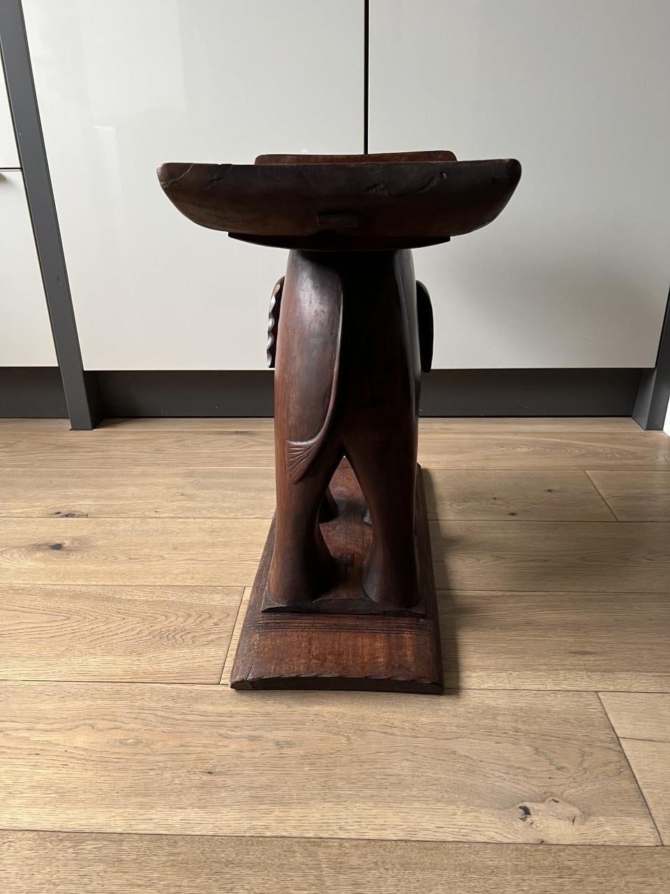 Ashanti/Asante houten olifant. Ghana jaren 60