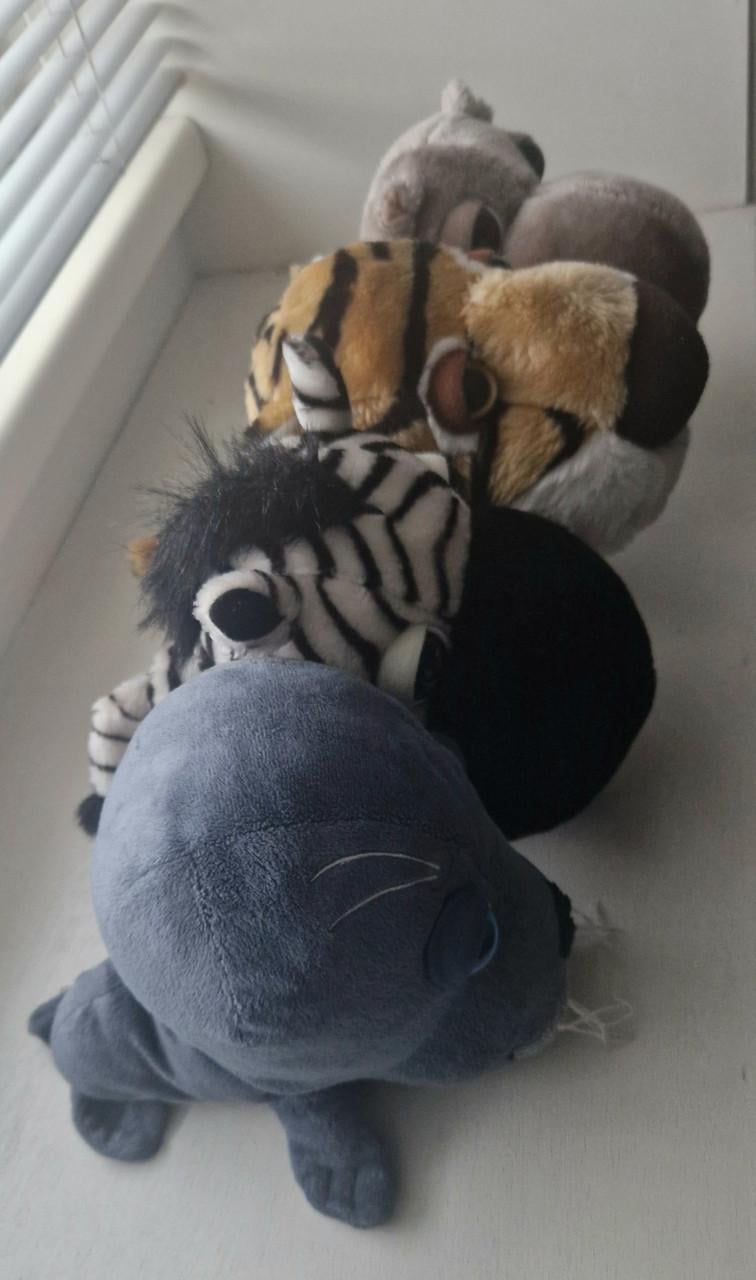 4 knuffeldieren Big Headz