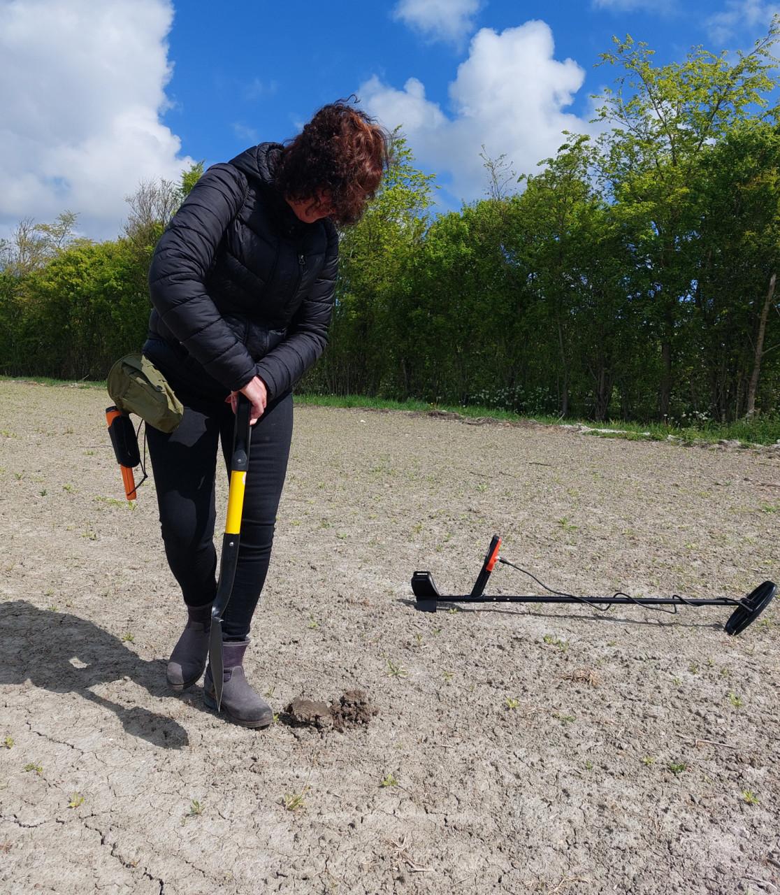 Metaaldetectie workshops op weilanden, akkers en boomgaarden