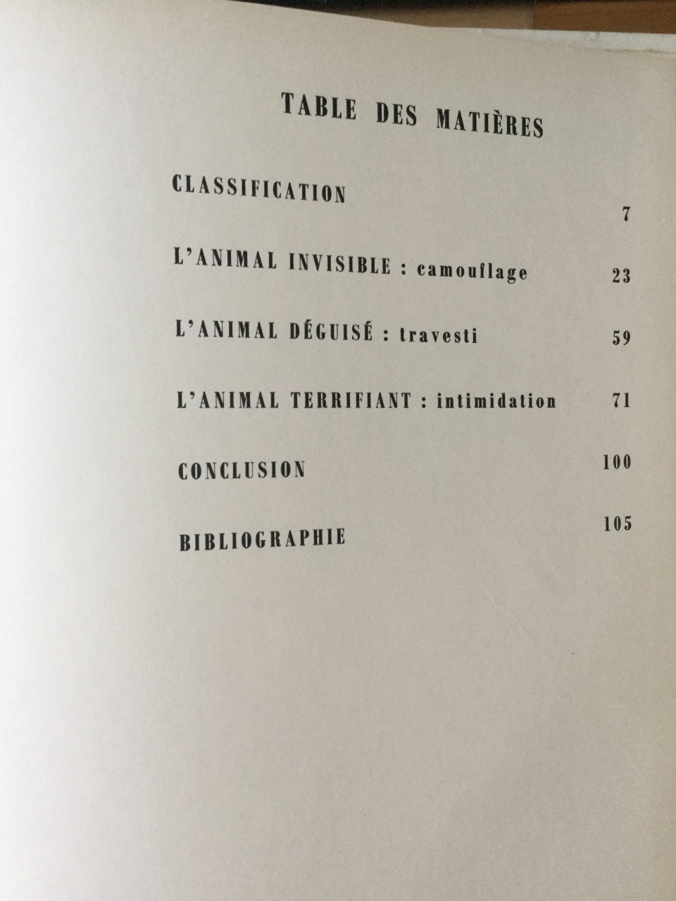 Le mimétisme animal R Caillois 1963