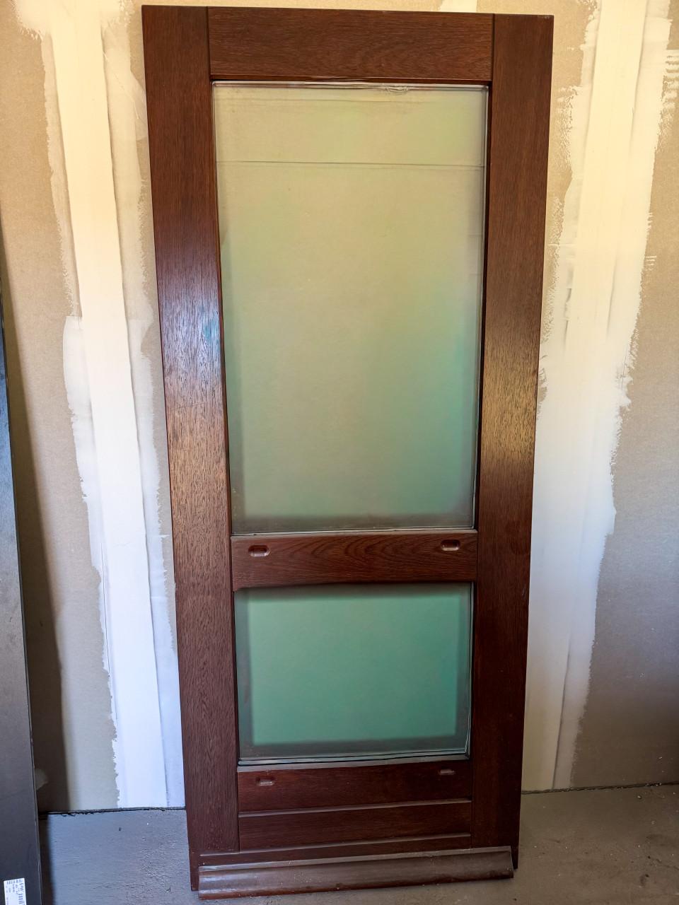 Nieuwe hardhouten voordeur (87,5 x 211,5) HR++