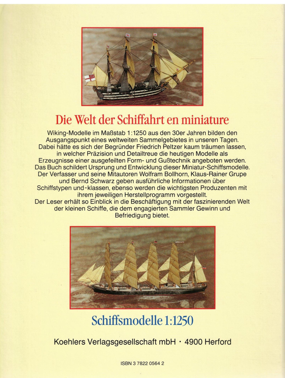Die Welt der Schiffahrt in miniature, 1:1250