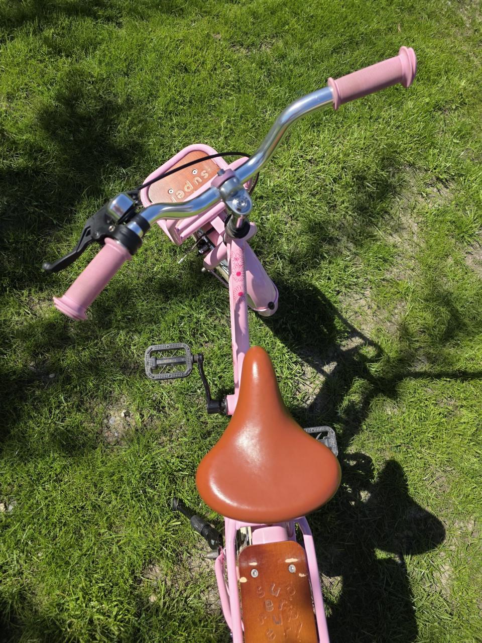 Roze kinderfiets 14 inch