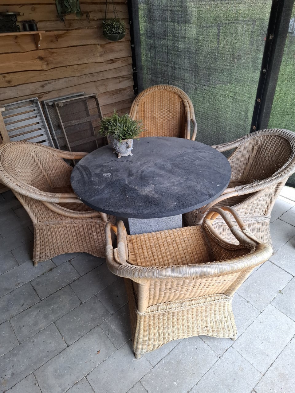 Rieten stoelen
