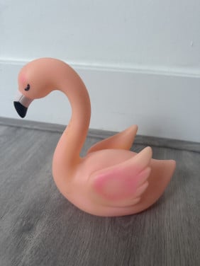 Flamingo met lampje