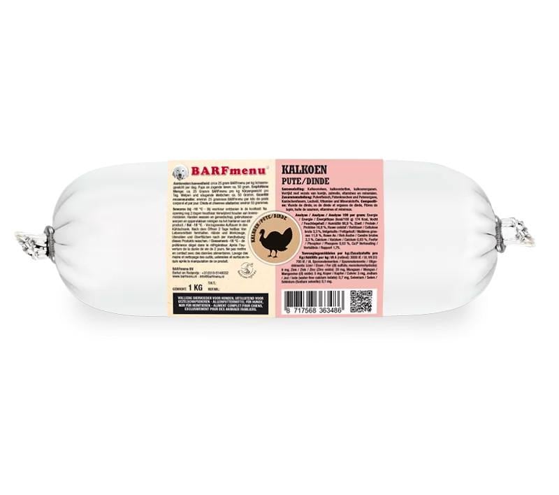 Barfmenu diepvriesvoer rollen van 1000 gram