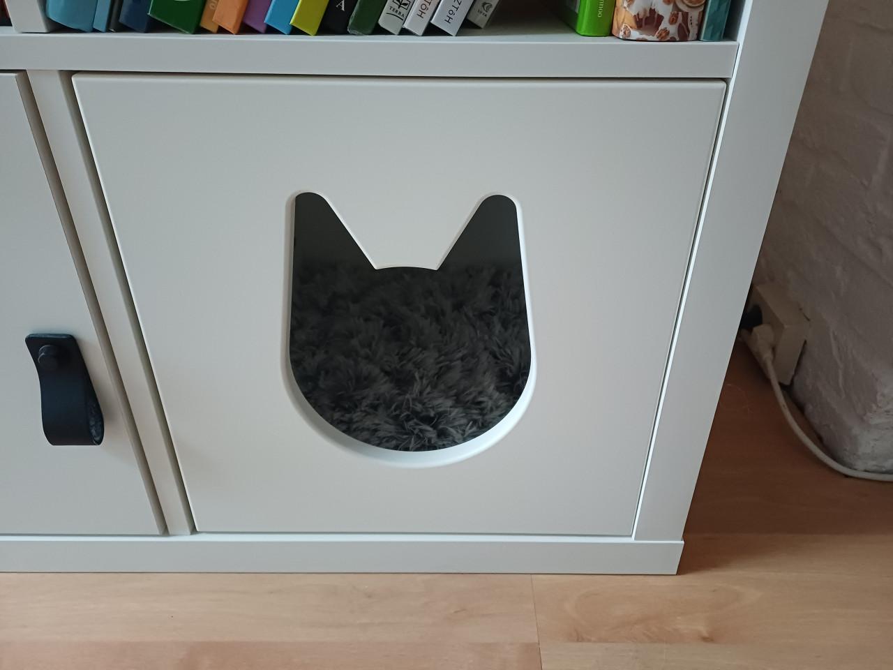 NIEUW: Ikea Kallax kattenhuis met bijbehorend kussentje