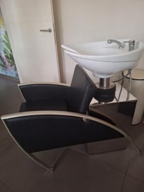 Wasunit kapsalon en 1 kapperstoel