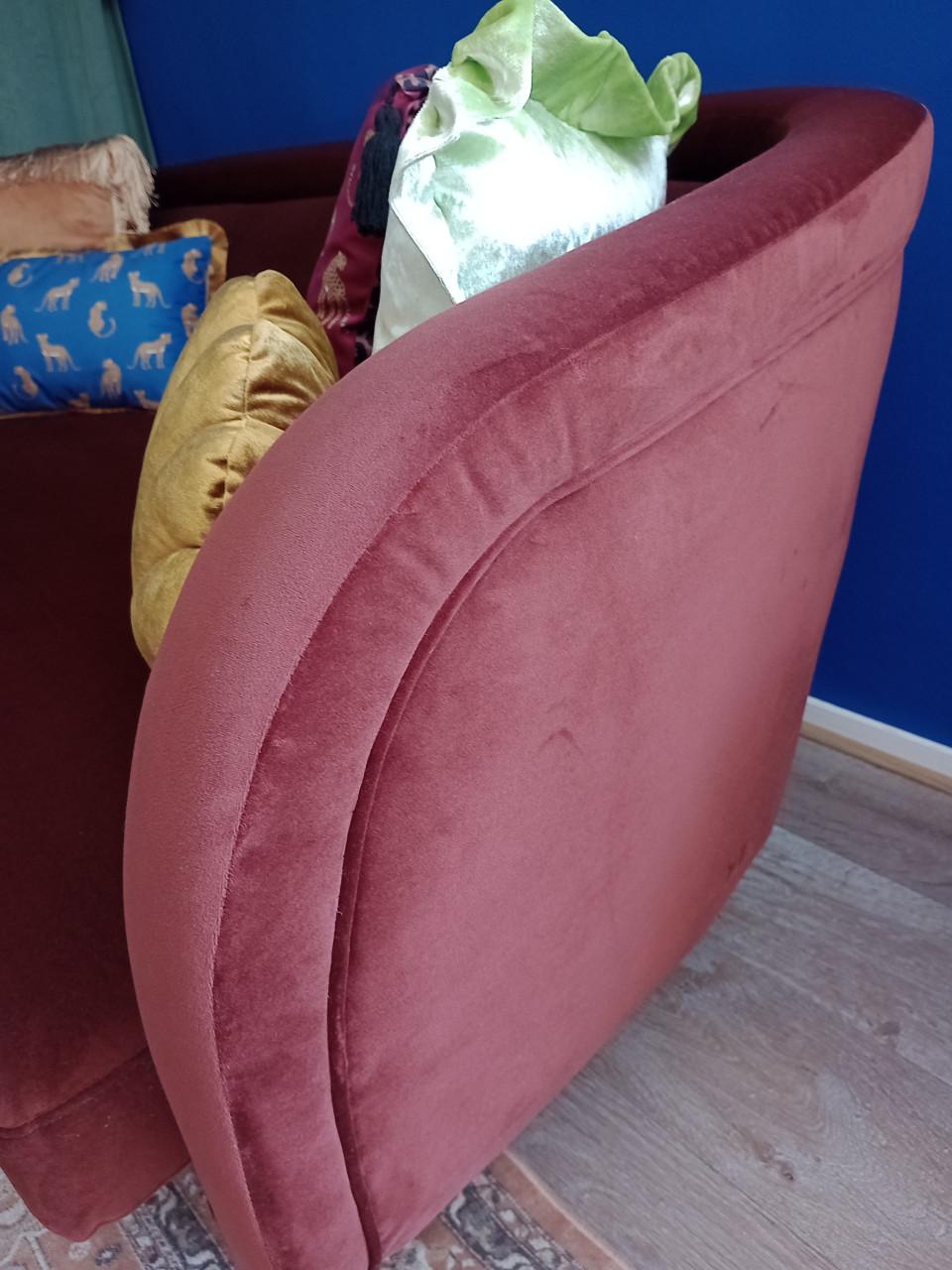 NIEUW Prachtige Velours Bruine Bank