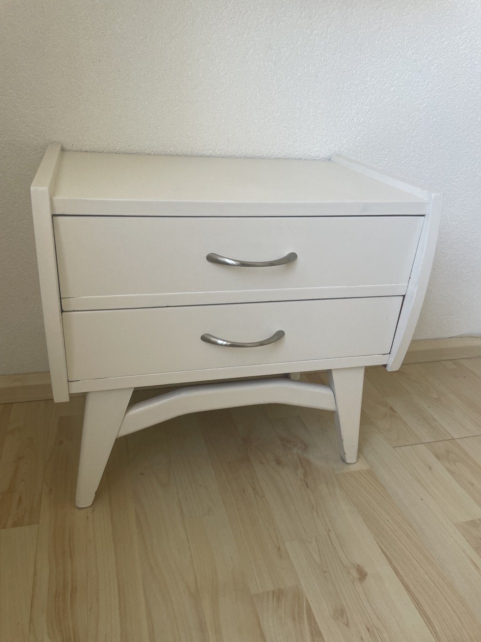 2 Nachtkastjes Of leuk lief set witte kastjes