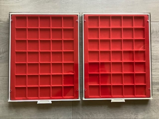 Lindner cassettes , diverse vakindelingen , gebruikt.