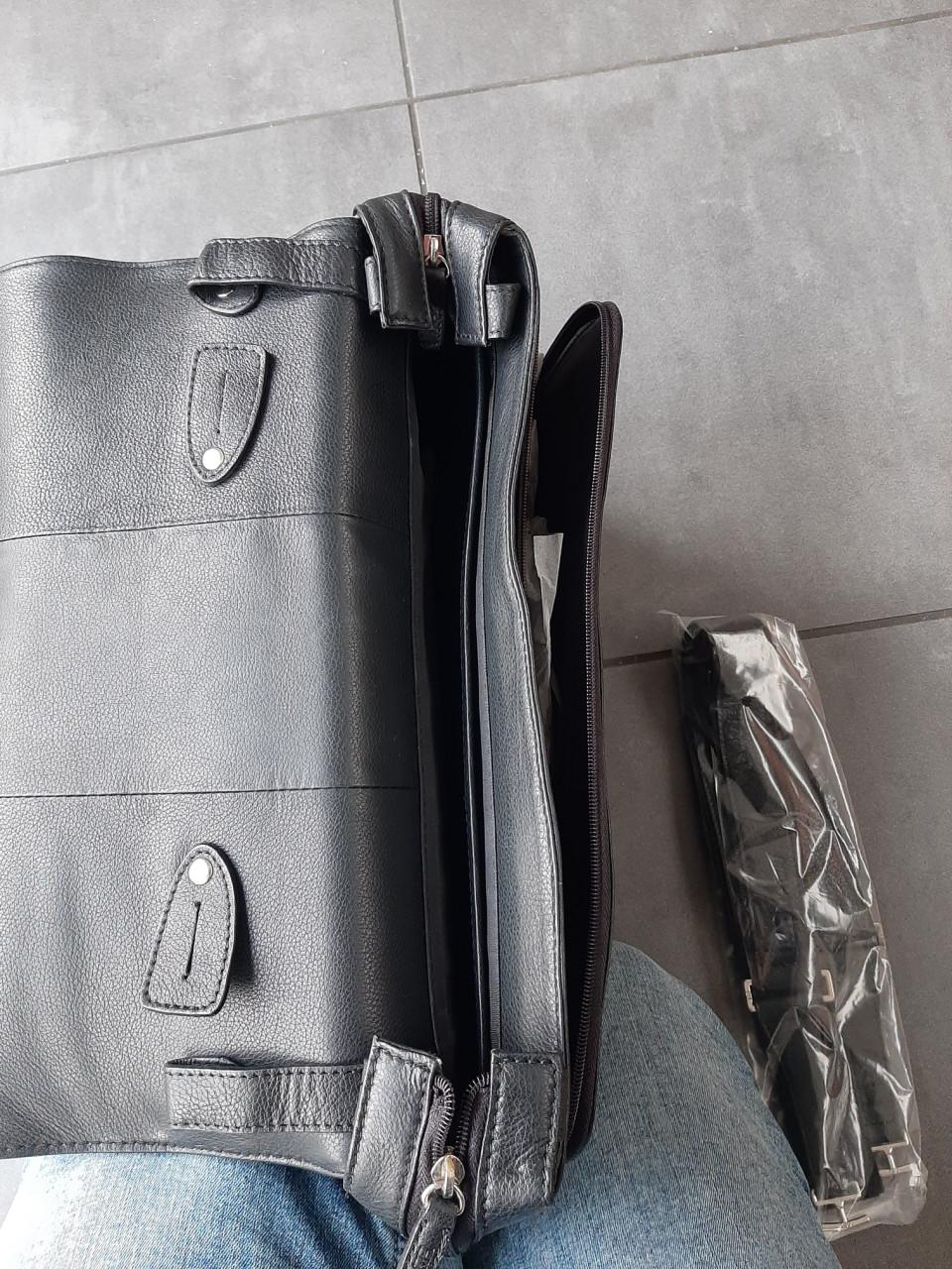 MH Way lederen laptoptas