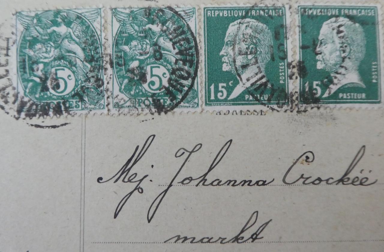 Ansichtkaart, 1925, Saint-Benoit-sur-Vanne (Fr) – Breskens