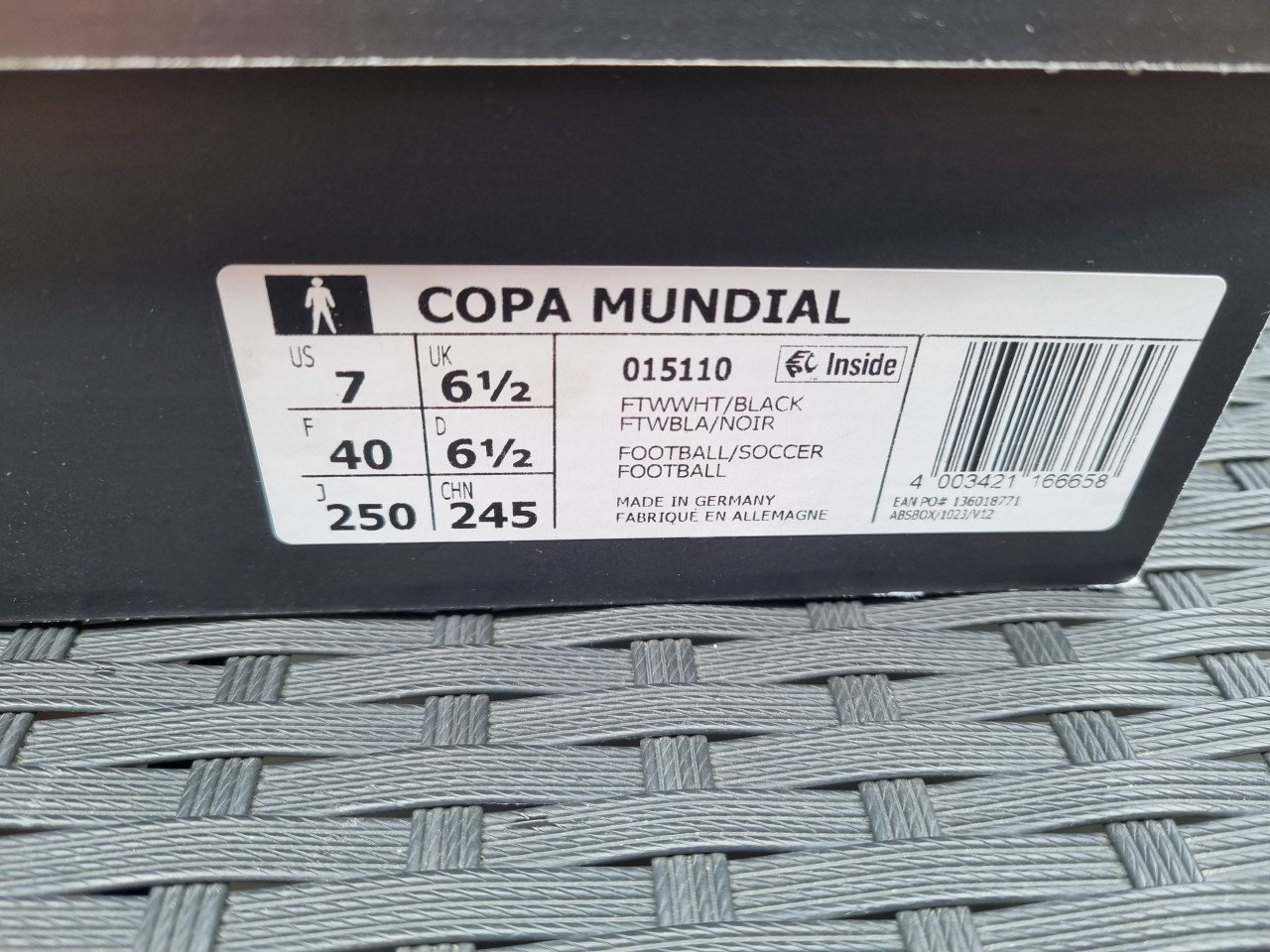 Adidas Copa Mundial voetbalschoenen maat 40 nieuw