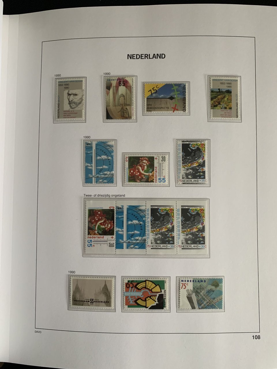 Nederland Davo de Luxe IV (1990-1999) helemaal gevuld postfris
