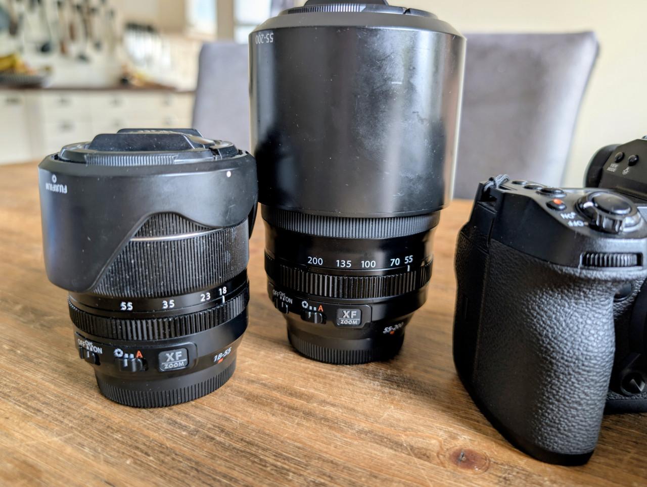 Fujifilm X-H2 digitale systeemcamera + 33mm, 18-55mm, 55-200mm