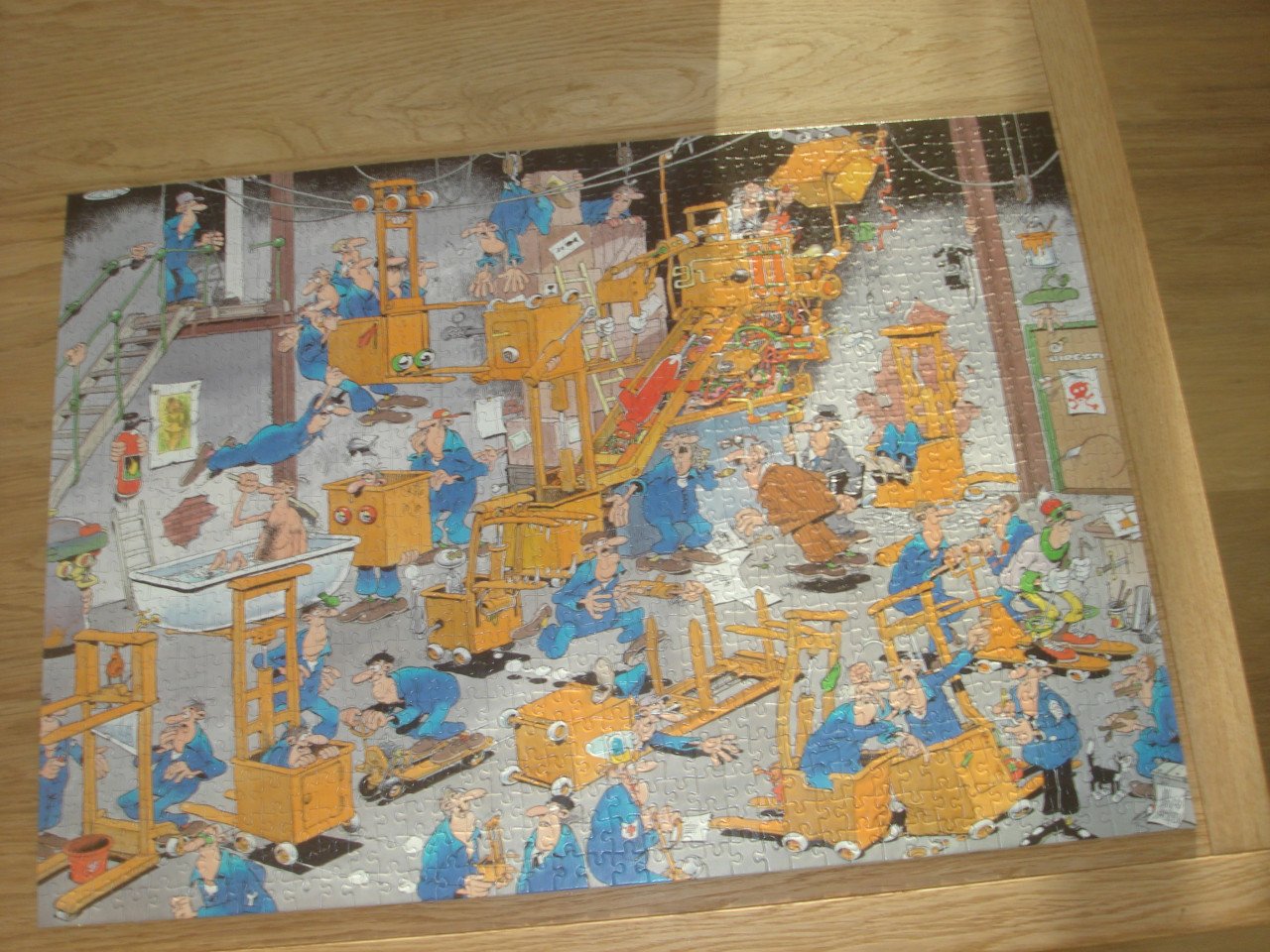 Complete Jan van Haasteren puzzel Karren maar 1000 Stukjes