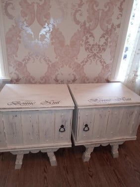 2 Brocante Nachtkastjes