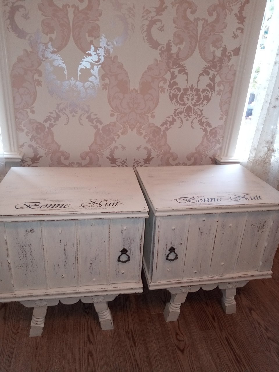 2 Brocante Nachtkastjes