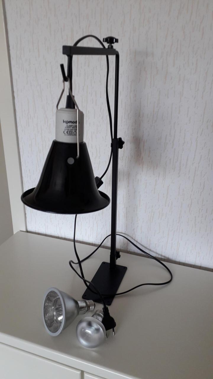 Warmtelamp met armatuur en warmtespot