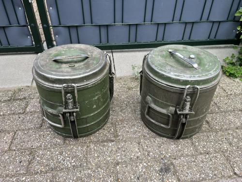 2 Legergamelen 10liter warmhoudketel