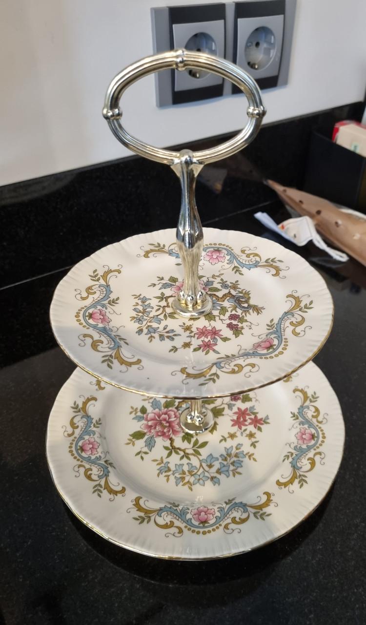 Vintage Royal Standard porseleinen etagere