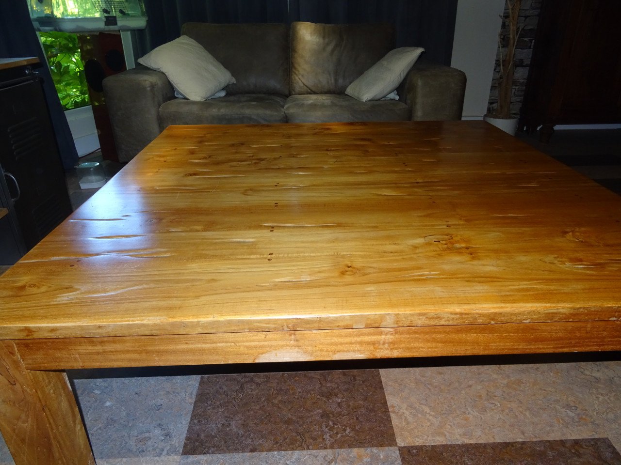 Salontafel massief teak