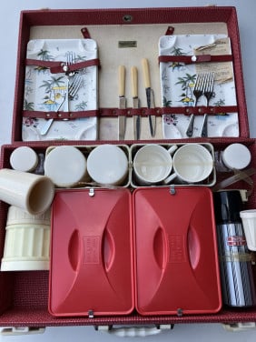 Picknickkoffer voor oldtimer