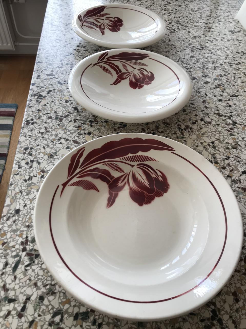 3 Franse schalen Badonvillers (gaaf)