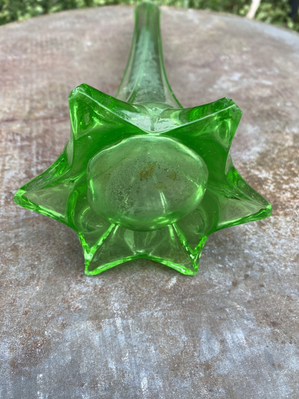 Vaas groen glas