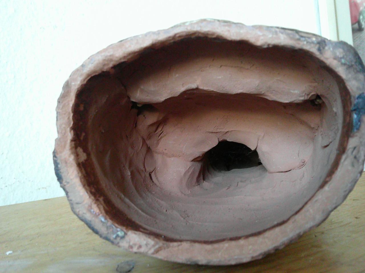 VERGULD PORTUGEES TERRACOTTA,ROND 1850