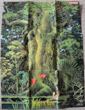 Nintendo Gameboy Illusion of Time Map & Secret of Mana Map