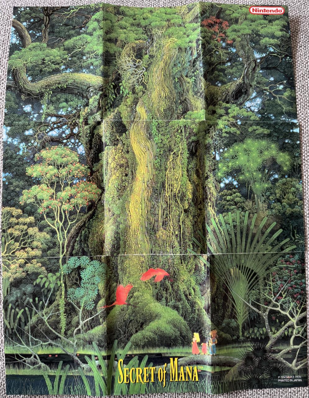 Nintendo Gameboy Illusion of Time Map & Secret of Mana Map