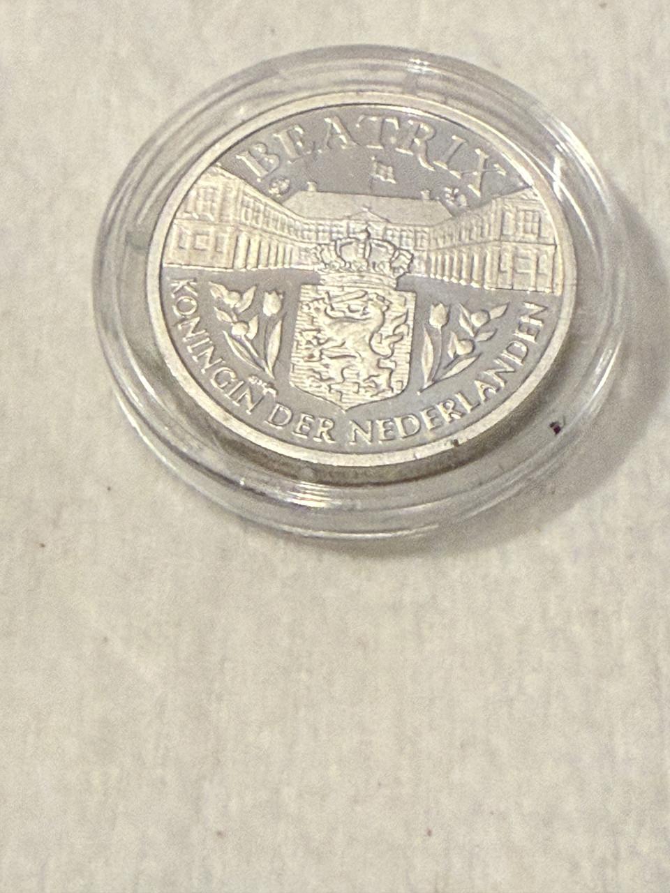 Zilveren Herdenkingsmunt 25 Jaar Koningin Beatrix