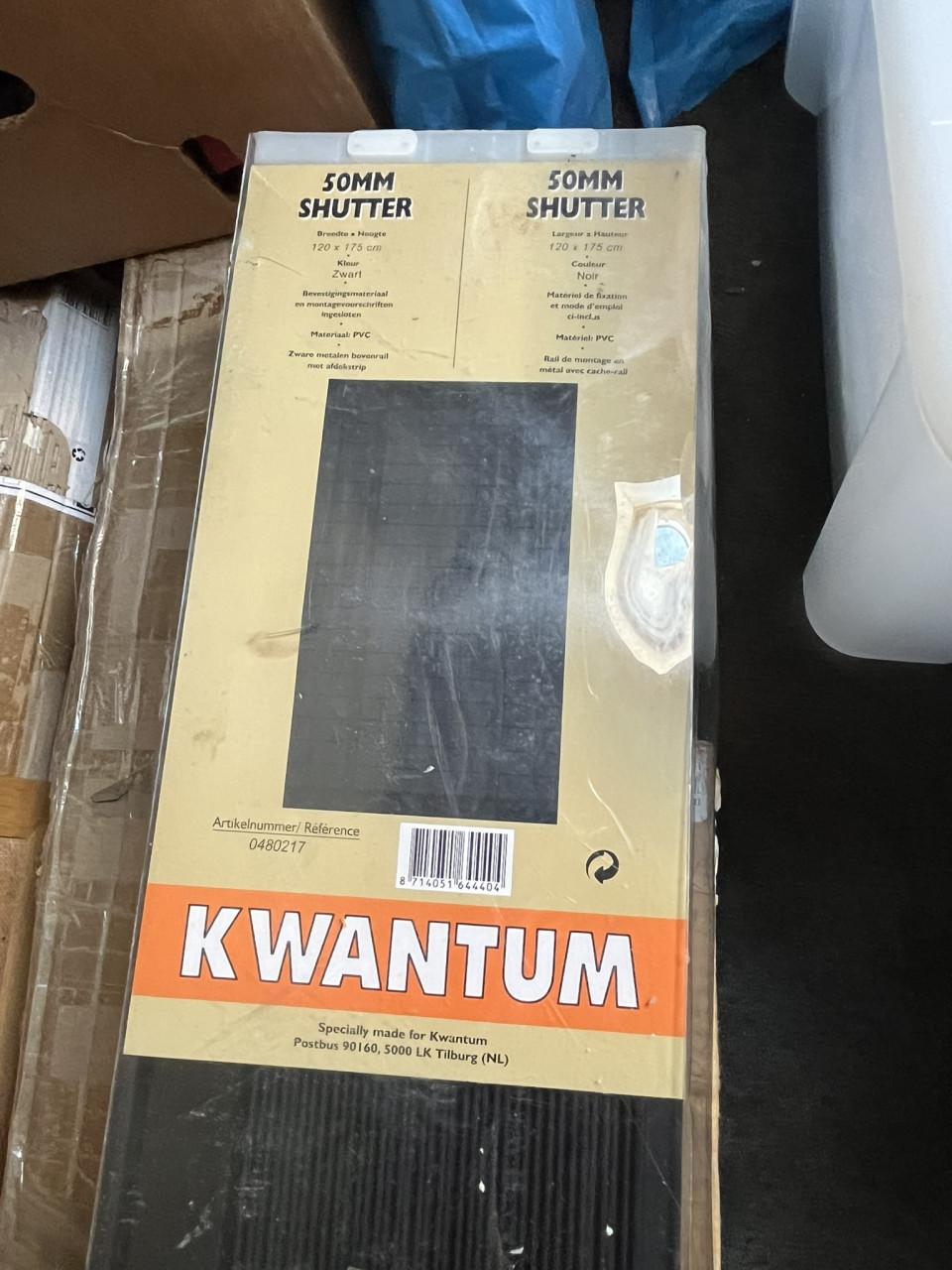1 Jaloezie 50 mm PVC zwart