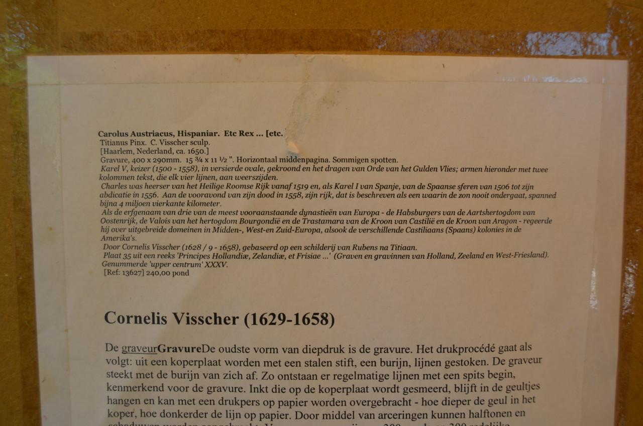 Kopergravure ca.1650 Cornelis Visscher (1629 - 1658)