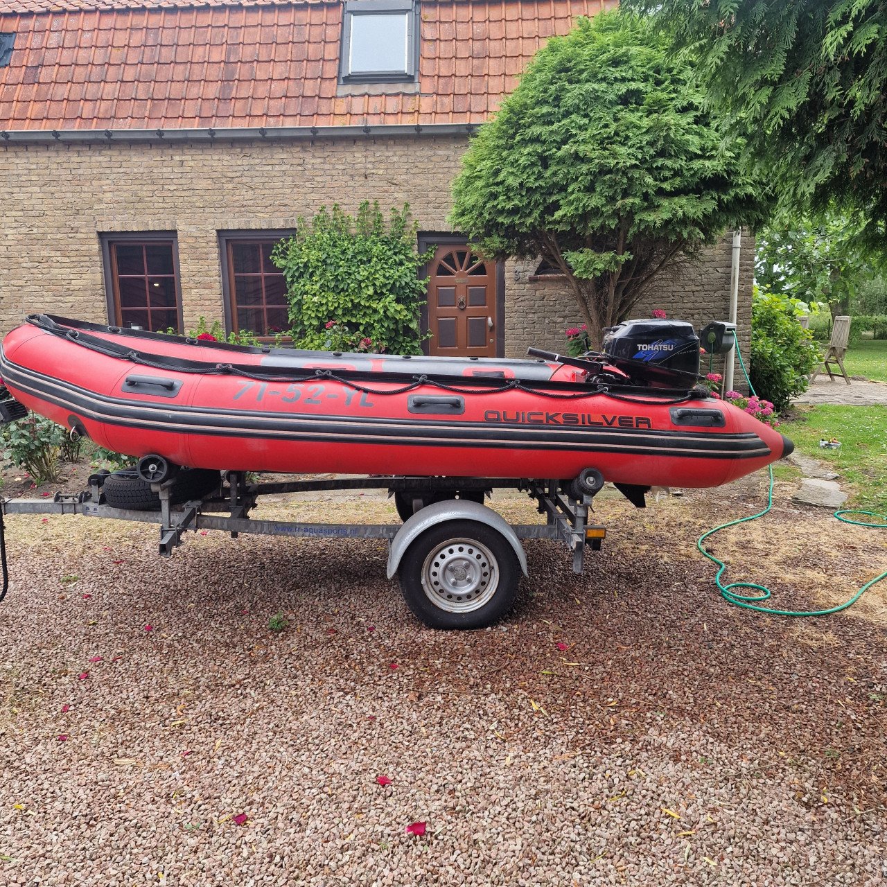 Boot met trailer