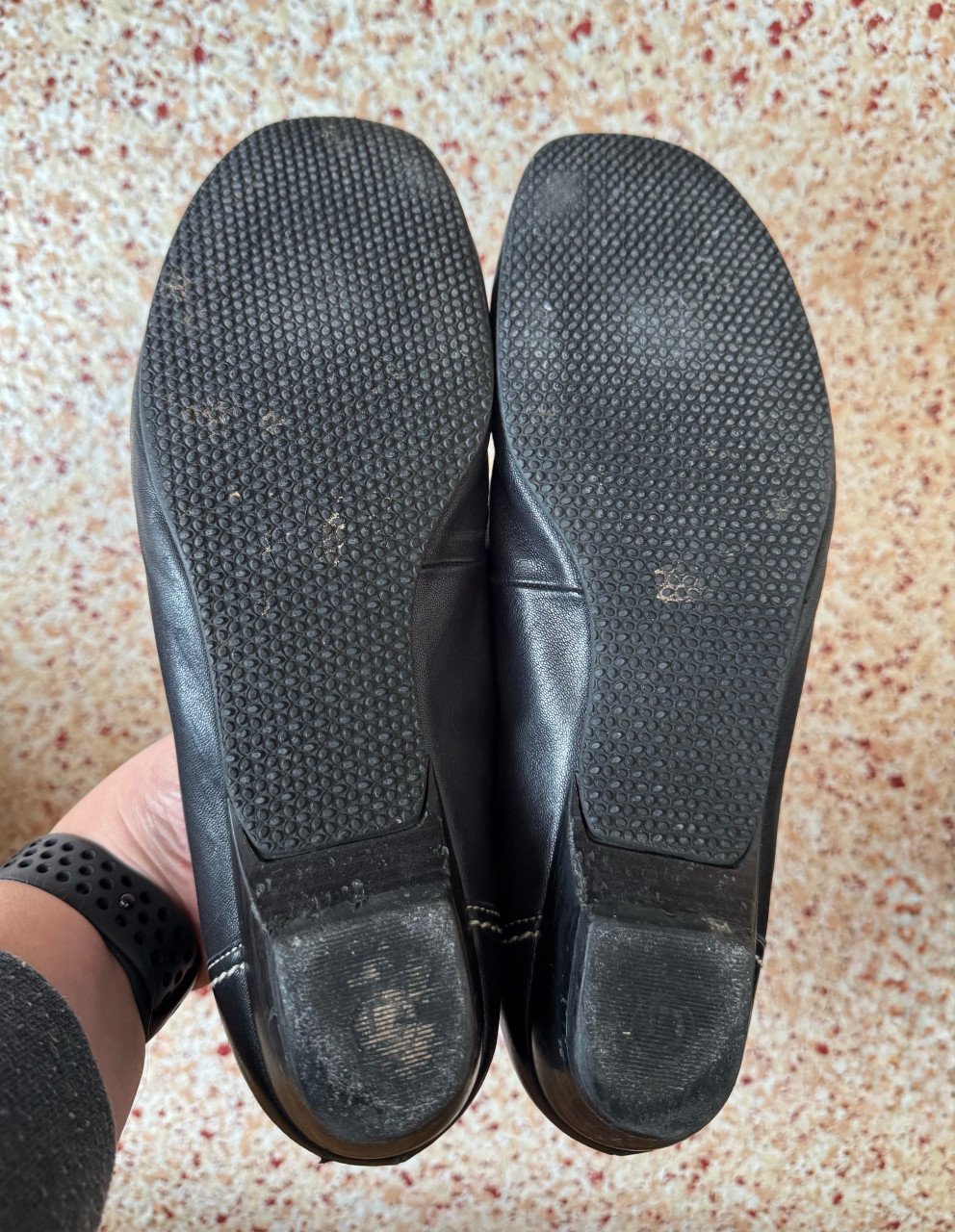 Donkerblauwe leren mocassins van Gabor in maat 42 (8) G