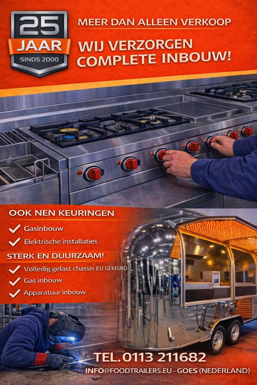 Voor foodtrailers- en of foodtrucks ga je naar FOODTRAILERS.EU te Goes
