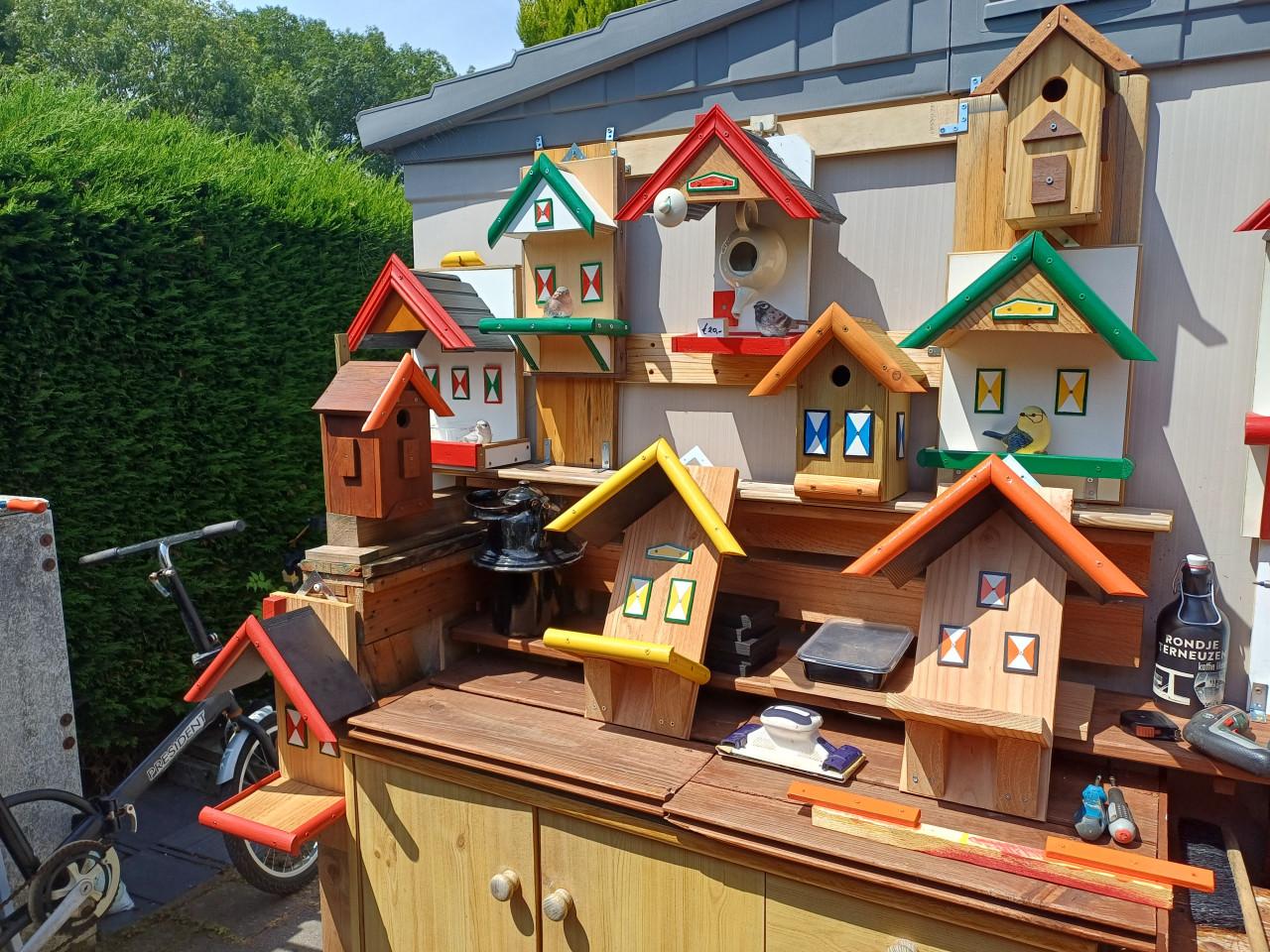 Vogelhuisjes te Koop , Zaterdag 1 augustus Braderie in Bath - Rilland