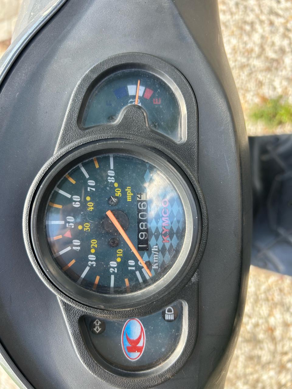 Kymco agility 12 inch fat blauw kenteken