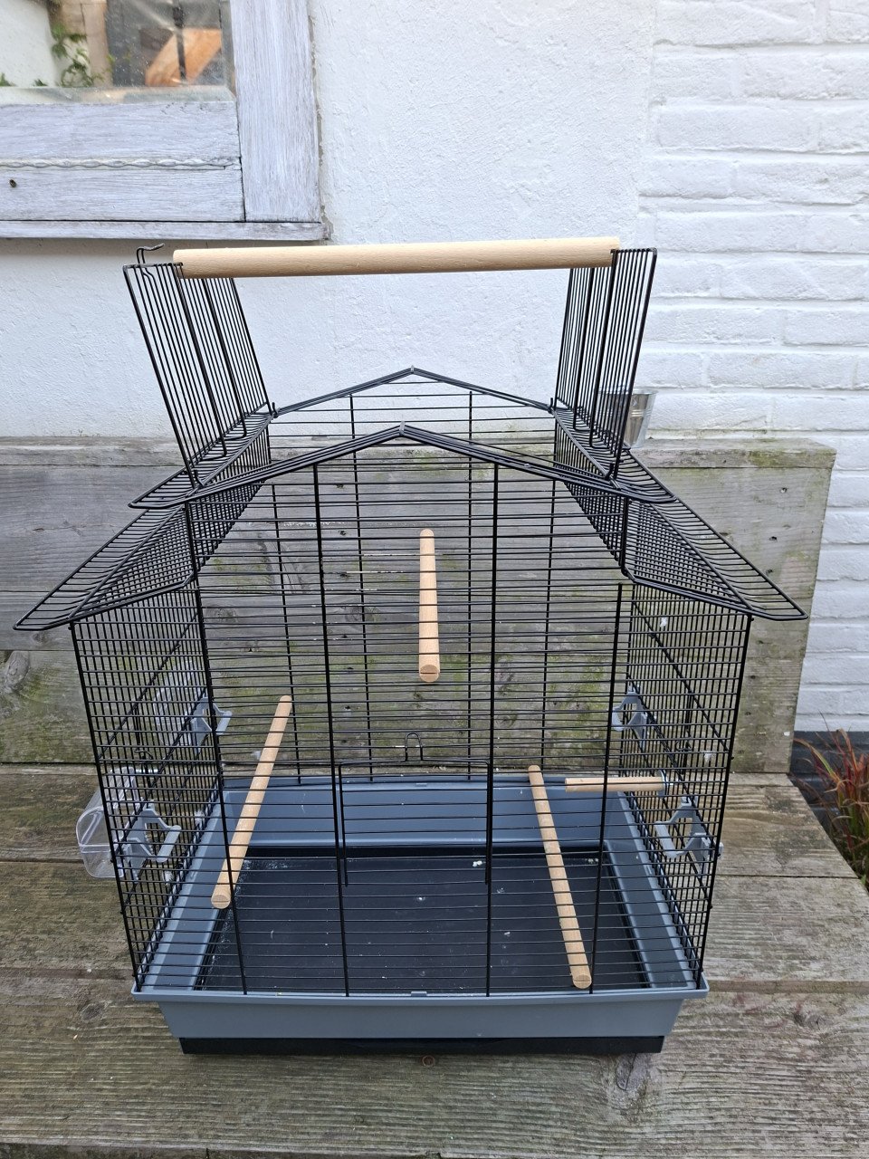Parkieten of kanarie kooi